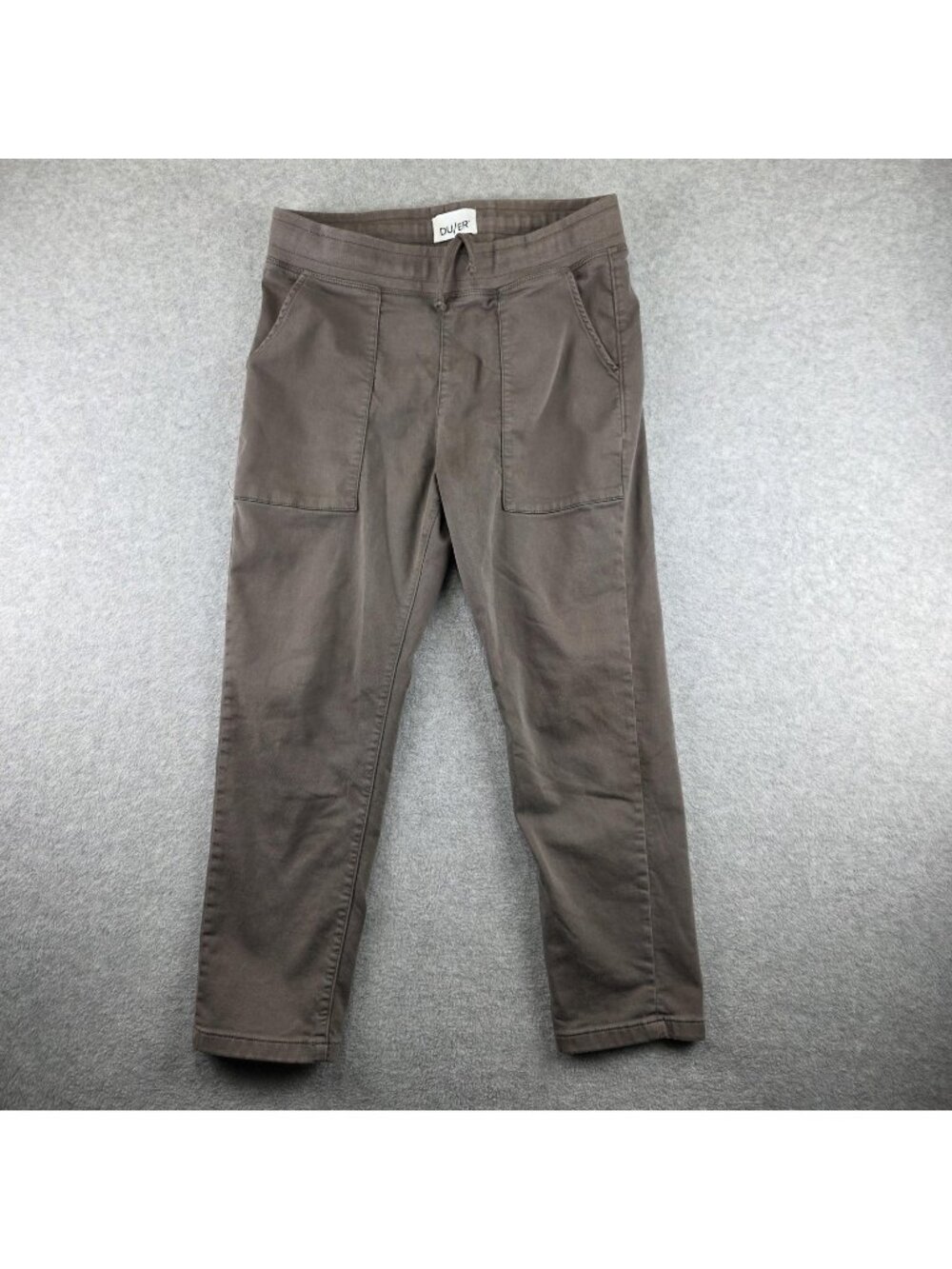 DU/ER Jogger Pants Mens Medium 32x27 Brown Slim Drawstring Elastic Cotton